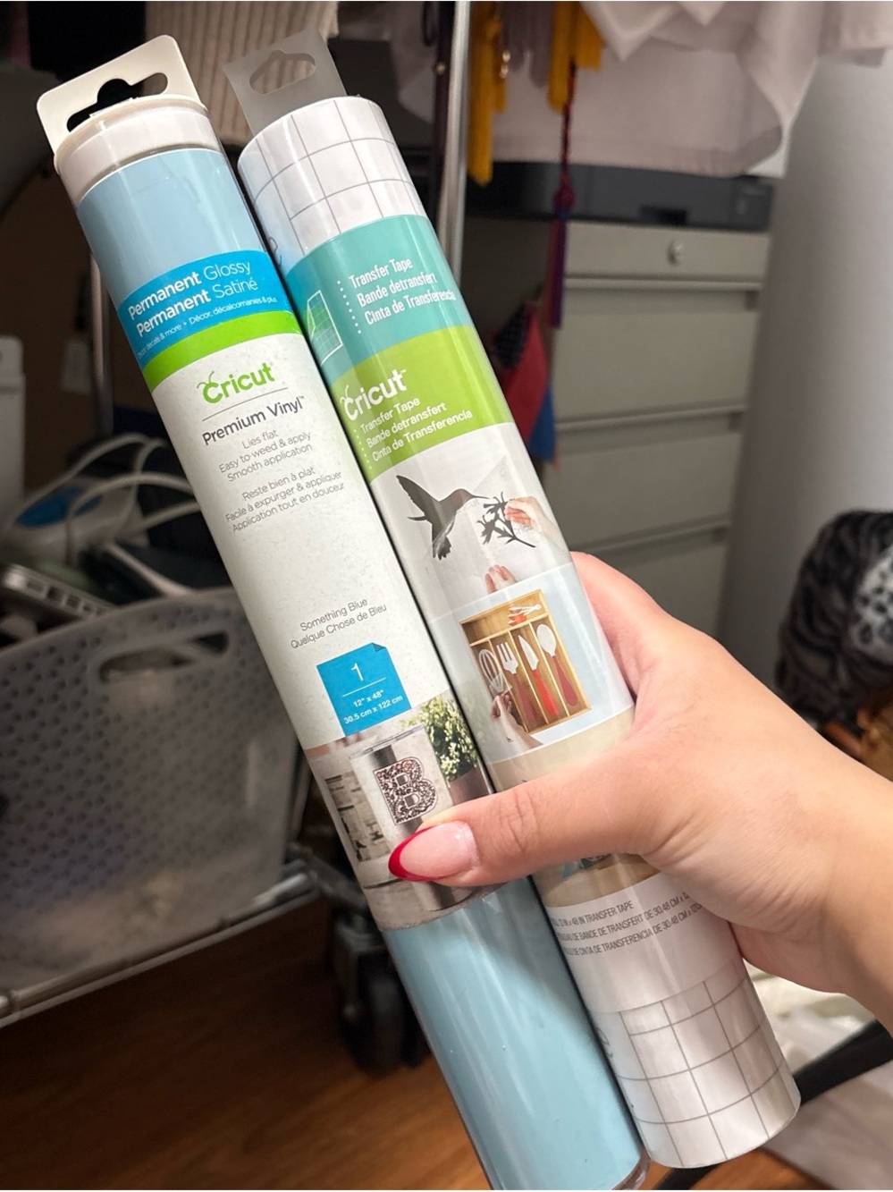 Cricut Light Blue Premium Vinyl with Transfer Tape Duo